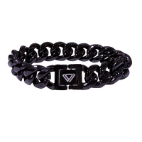 image black miami cuban bracelet